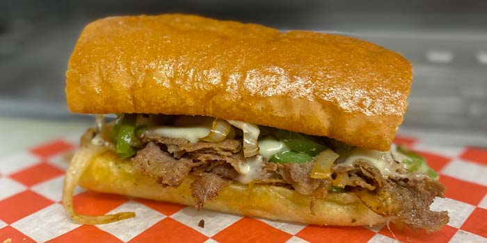 Butch's Pizza in Kimberly serves the best Philly cheese steak from their sandwich menu